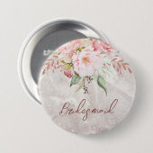 Eleganter rosafarbener Rosenholz Button (Vorne & Hinten)