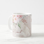 Eleganter rosafarbener Rosenholz Kaffeetasse (Vorderseite Links)