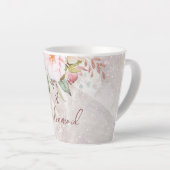 Eleganter rosafarbener Rosenholz Milchtasse (Rechte Ecke)