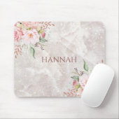 Eleganter rosafarbener Rosenholz Mousepad (Mit Mouse)