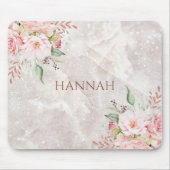 Eleganter rosafarbener Rosenholz Mousepad (Vorne)