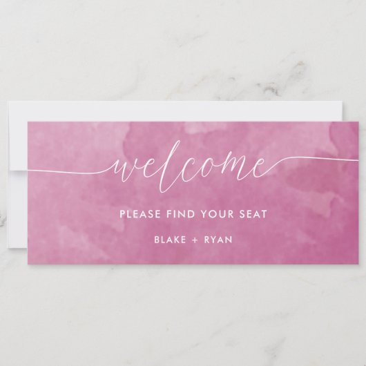 Eleganter rosafarbener Seekarten-Header (Vorderseite)