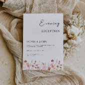 Eleganter Rose Abend Empfang Einladung