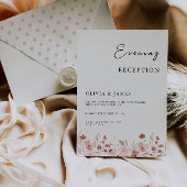 Eleganter Rose Abend Empfang Einladung