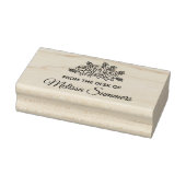 Eleganter Rose Blume Individuelle Name vom Schreib Gummistempel (Stempel)