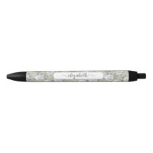 Eleganter Rose Garden Sage Green Pen