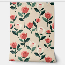 Eleganter Rose Garten | Vintag Inspiriert Tapete