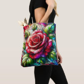 Eleganter Rose gefestigter Glaseffekt Tasche (Von Nahem)