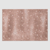 Eleganter Rose Gold Diamonds Metallischer Glitzer Seidenpapier (Vorderseite)