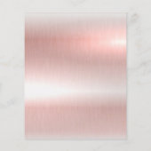 Eleganter Rose-Gold-Flyer Flyer (Hinten)