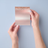 Eleganter Rose-Gold-Flyer Flyer (Gruppe)