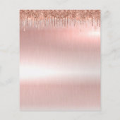 Eleganter Rose-Gold-Flyer Flyer (Hinten)