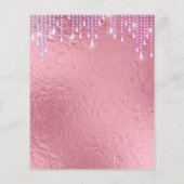 Eleganter Rose-Gold-Flyer Flyer (Hinten)