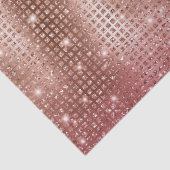 Eleganter Rose Gold Mosaik Metallic Glitzer Seidenpapier (Detail)