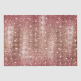 Eleganter Rose Gold Mosaik Metallic Glitzer Seidenpapier