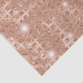 Eleganter Rose Gold Mosaik Metallic Glitzer Seidenpapier (Detail)