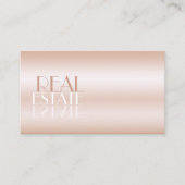 Eleganter Rose Gold und Black Mirror Schriftart mi Visitenkarte (Vorderseite)