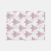 Eleganter Rosen-GoldGlitzer u. Fleecedecke (Vorderseite (Horizontal))