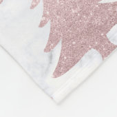 Eleganter Rosen-GoldGlitzer u. Fleecedecke (Ecke)