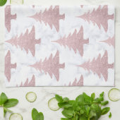 Eleganter Rosen-GoldGlitzer u. Geschirrtuch (Gefaltet)