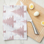 Eleganter Rosen-GoldGlitzer u. Geschirrtuch (Viertel Falte)