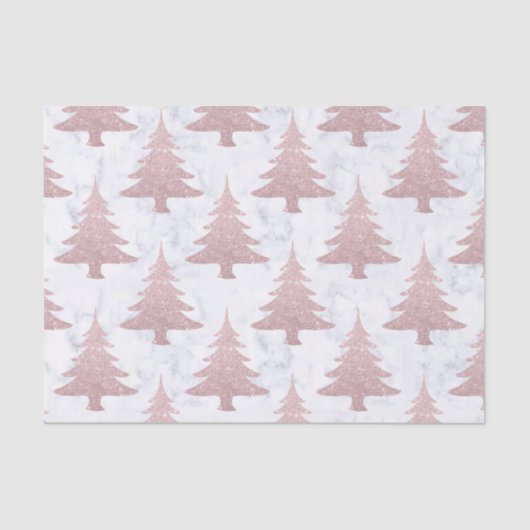 Eleganter Rosen-GoldGlitzer u. Seidenpapier (Vorderseite)