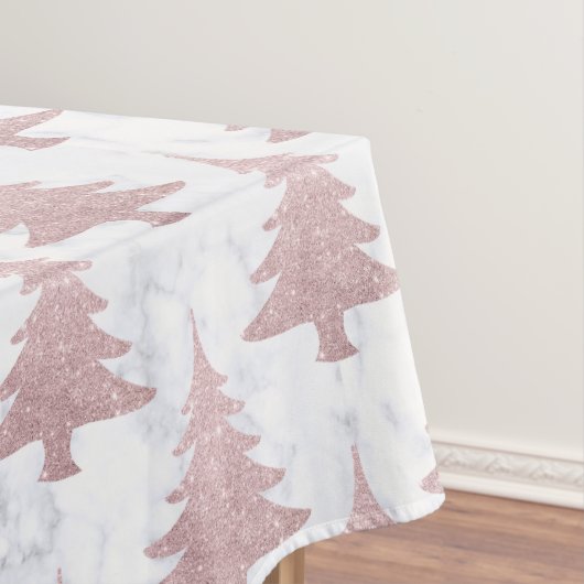 Eleganter Rosen-GoldGlitzer u. Tischdecke (Beispiel)