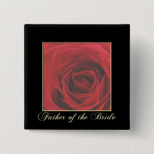 Eleganter Rosen-Vater KRW des Braut-Buttons Button