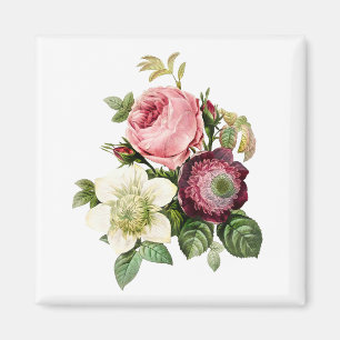Eleganter Rosenblütenmagnet Magnet