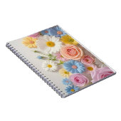 Eleganter Rosengarten im Pastell: Wallet Case Notizblock (Rechte Seite)