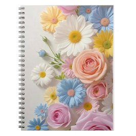 Eleganter Rosengarten im Pastell: Wallet Case Notizblock