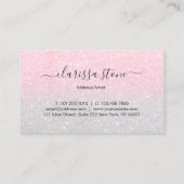 Eleganter Rosengold- u. Visitenkarte (Rückseite)