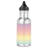 Eleganter RosengoldGlitter Confetti punktiert Edelstahlflasche (Rechts)