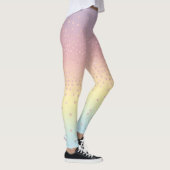 Eleganter RosengoldGlitter Confetti punktiert Leggings (Rechts)