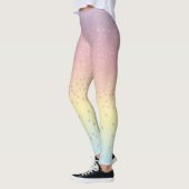 Eleganter RosengoldGlitter Confetti punktiert Leggings (Links)