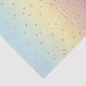 Eleganter RosengoldGlitter Confetti punktiert Seidenpapier (Ausschnitt)