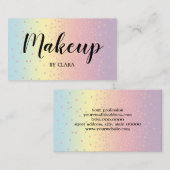 Eleganter RosengoldGlitter Confetti punktiert Visitenkarte (Vorne/Hinten)