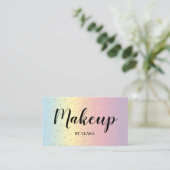 Eleganter RosengoldGlitter Confetti punktiert Visitenkarte (Stehend Vorderseite)