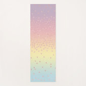 Eleganter RosengoldGlitter Confetti punktiert Yogamatte (Vorderseite)