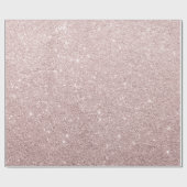 eleganter RosengoldGlitter Geschenkpapier (Flach)