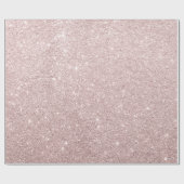 eleganter RosengoldGlitter Geschenkpapier (Flach)
