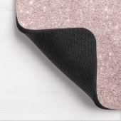 eleganter RosengoldGlitter Mousepad (Ecke)