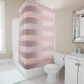 Eleganter RosengoldGlitter u. erröten rosa Duschvorhang (Beispiel)