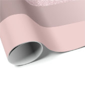 Eleganter RosengoldGlitter u. erröten rosa Geschenkpapier (Rolleneckpunkt)
