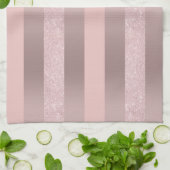 Eleganter RosengoldGlitter u. erröten rosa Geschirrtuch (Gefaltet)