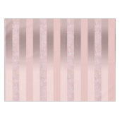 Eleganter RosengoldGlitter u. erröten rosa Tischdecke (Vorderseite (Horizontal))