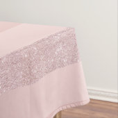 Eleganter RosengoldGlitter u. erröten rosa Tischdecke (Beispiel)