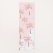Eleganter RosengoldGlitter u. weißes Marmormuster Yogamatte (Vorderseite)