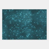 Eleganter rot-grüner Glitzer Weihnachten Geschenkpapier Set (Vorderseite 3)