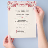 Eleganter Rot-Schwarz-Flyer Flyer (Hand)